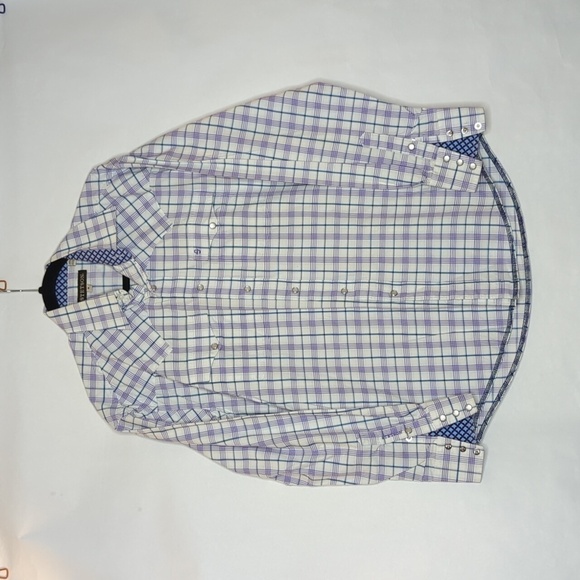 Stetson Men Button Down Shirt Plaid - Picture 1 of 8